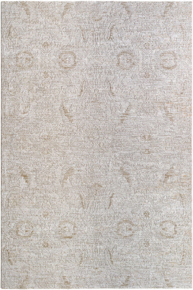 Masterpiece Cream/Tan Machine Woven Rug - 2'7" x 10'