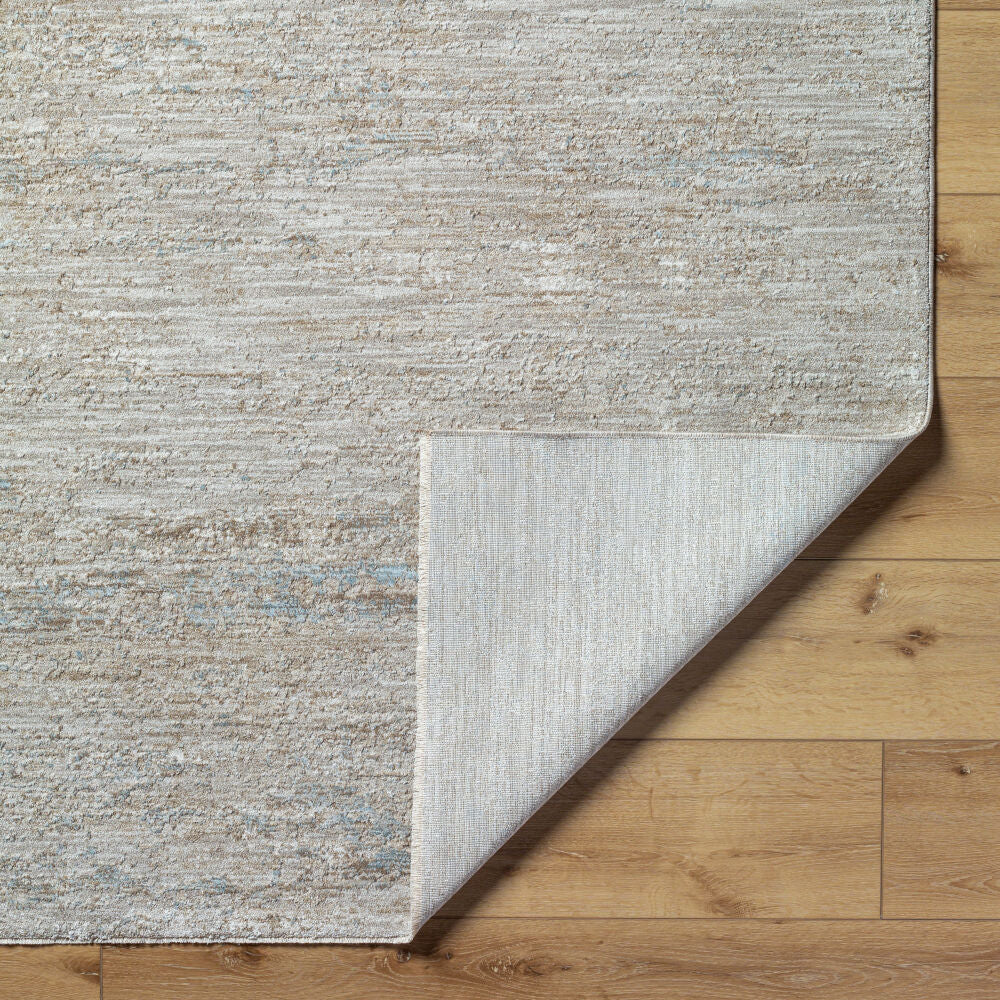 Masterpiece Cream/Medium Gray Machine Woven Rug MPC-2319 - fold