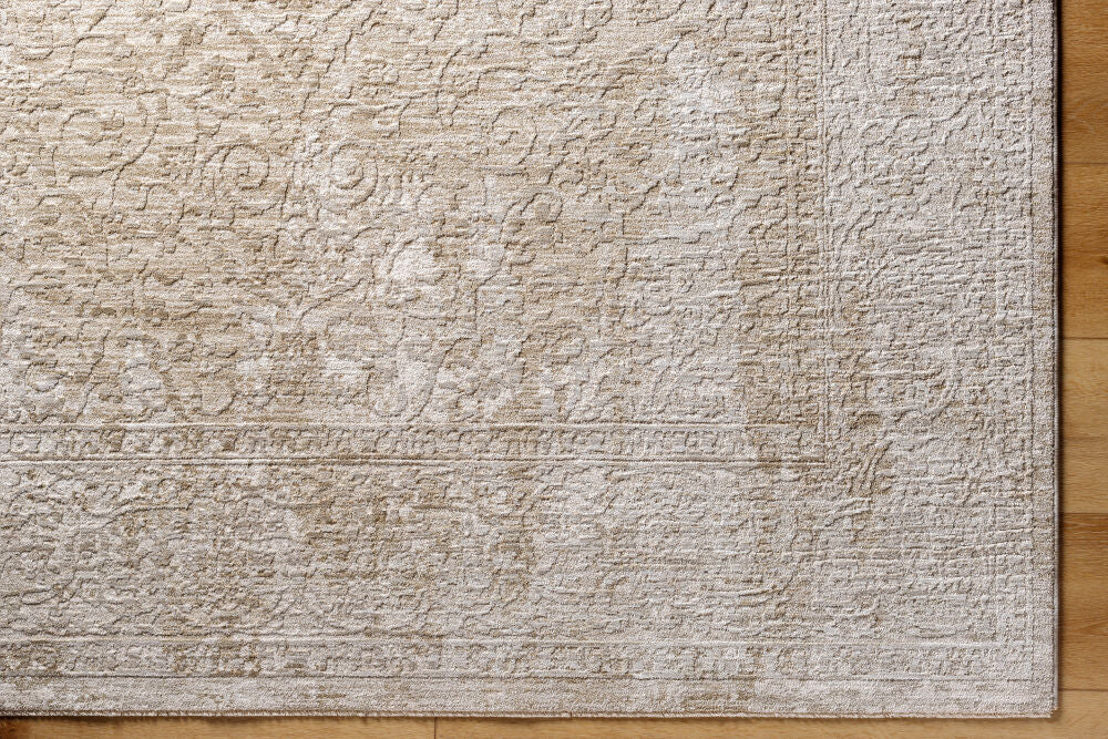 Masterpiece Cream/Medium Gray Machine Woven Rug MPC-2322 - overhead