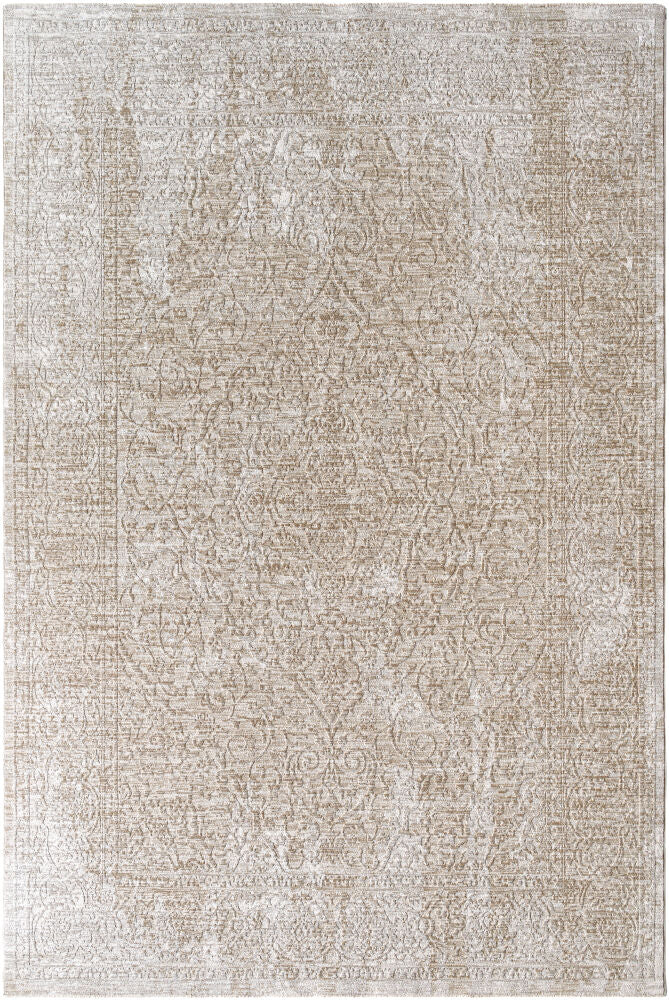 Masterpiece Cream/Medium Gray Machine Woven Rug MPC-2322 - 2'7" x 10'
