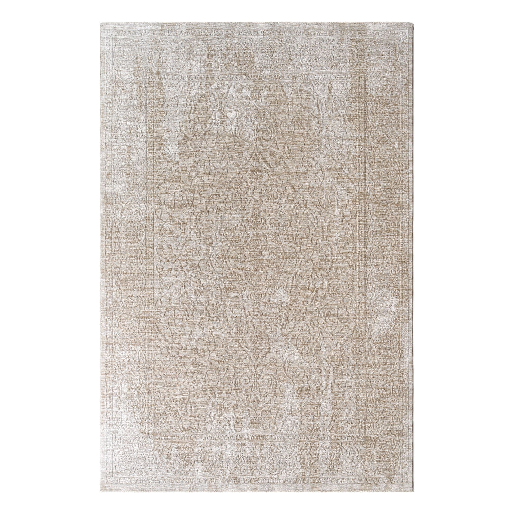 Masterpiece Cream/Medium Gray Machine Woven Rug MPC-2322 - 2'7" x 10'