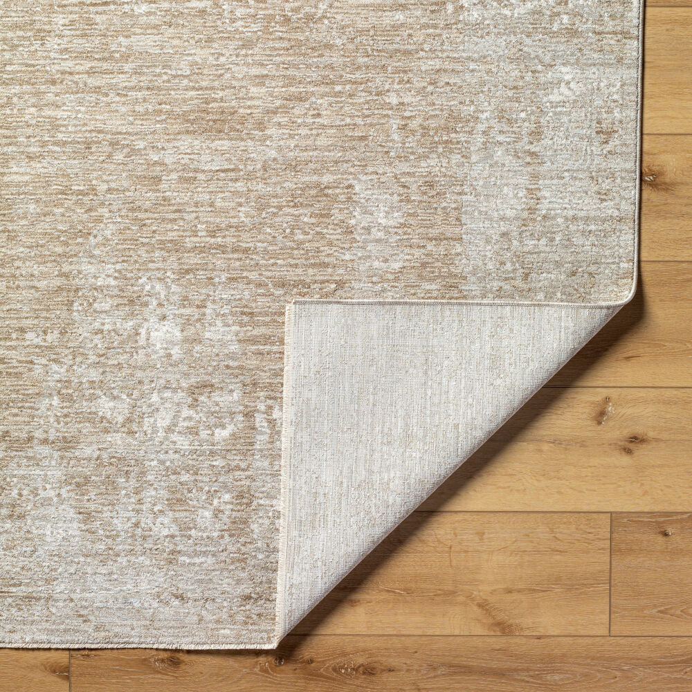 Masterpiece Cream/Medium Gray Machine Woven Rug MPC-2322 - fold