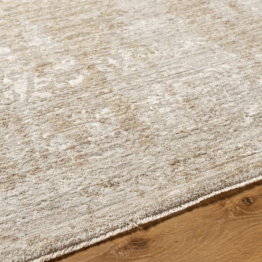 Masterpiece Cream/Medium Gray Machine Woven Rug MPC-2322 - texture
