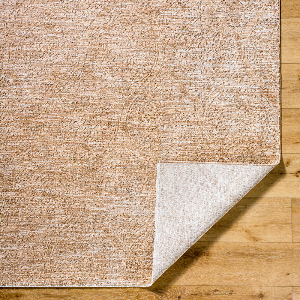 Masterpiece Beige/Light Beige Machine Woven Rug - fold
