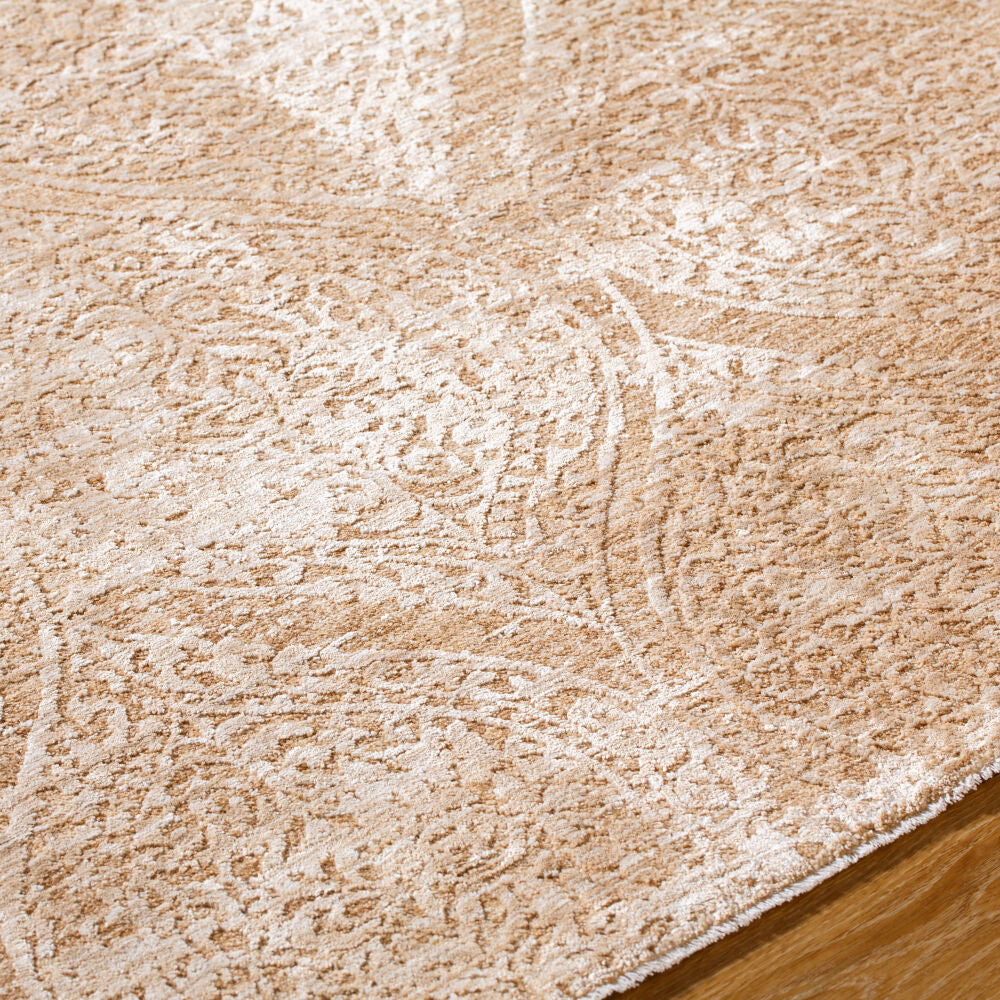 Masterpiece Beige/Light Beige Machine Woven Rug - texture