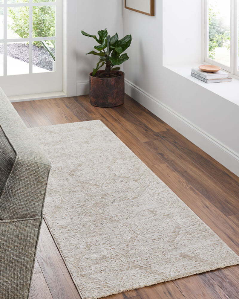 Masterpiece Light Sage/Sage Machine Woven Rug - roomscene