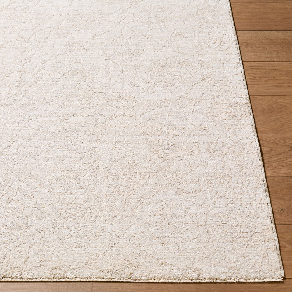 Masterpiece Cream/Off-White Machine Woven Rug - front