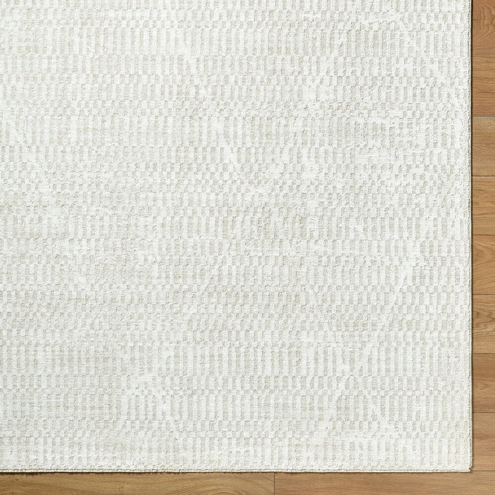 Masterpiece Cream Machine Woven Rug MPC-2333 - overhead