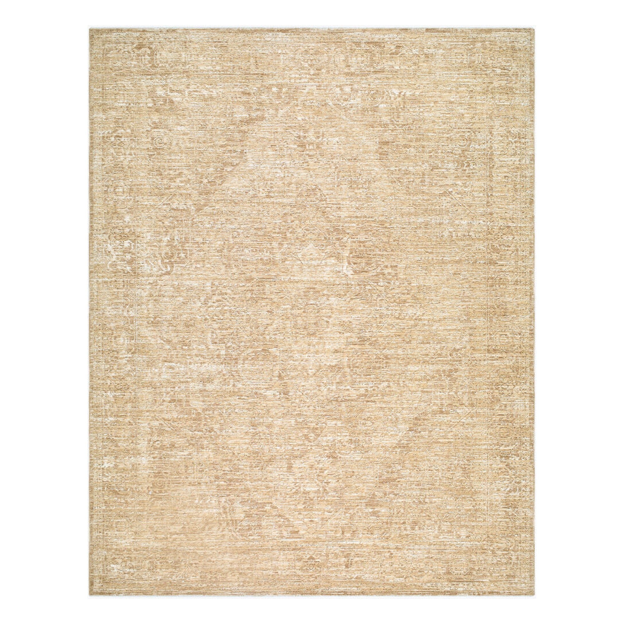 Masterpiece Light Gray/Tan Machine Woven Rug - 2'7" x 10'