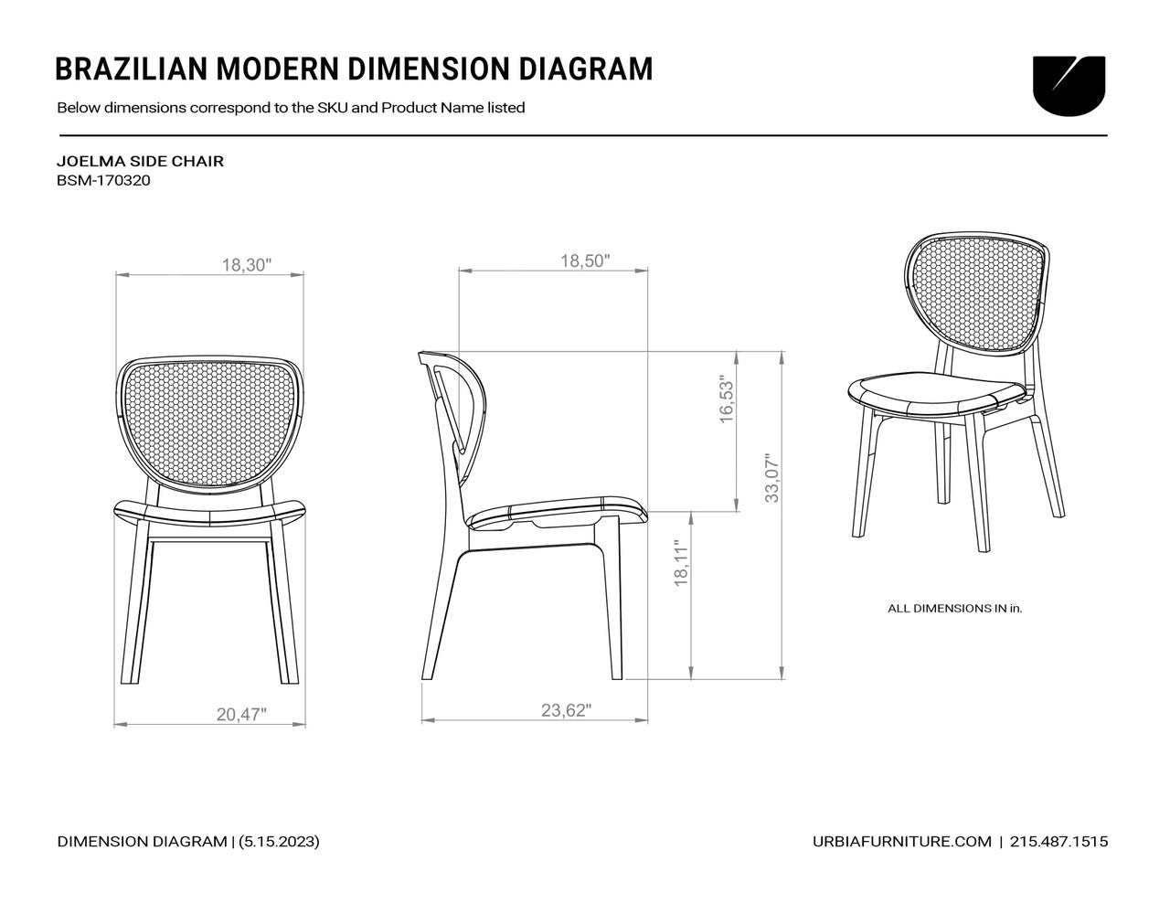 Modern Brazilian - Joelma - Cane Side Chair - Bouclé Crafted Glaze Seat - Nevoa Frame - Natural Cane Webbing