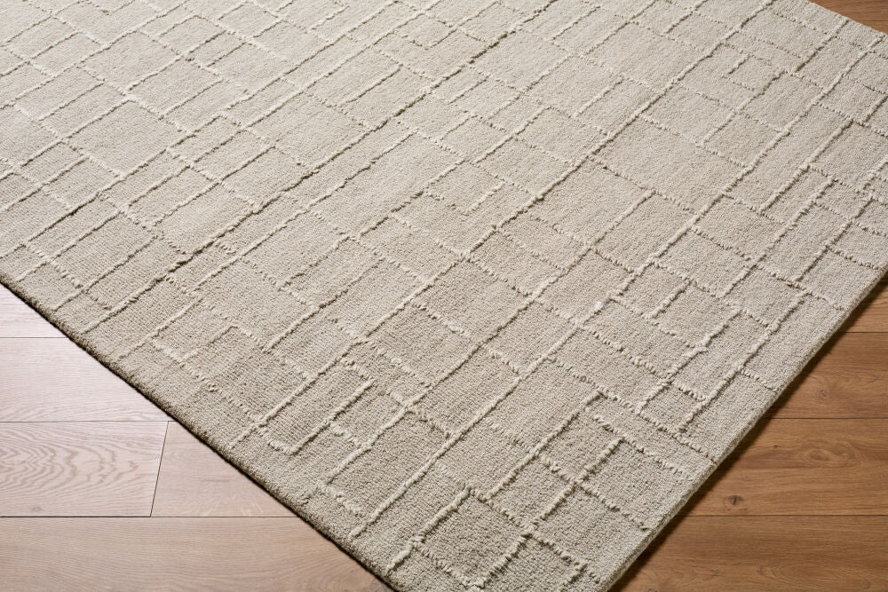 Matterhorn Medium Gray Handmade Rug - corner
