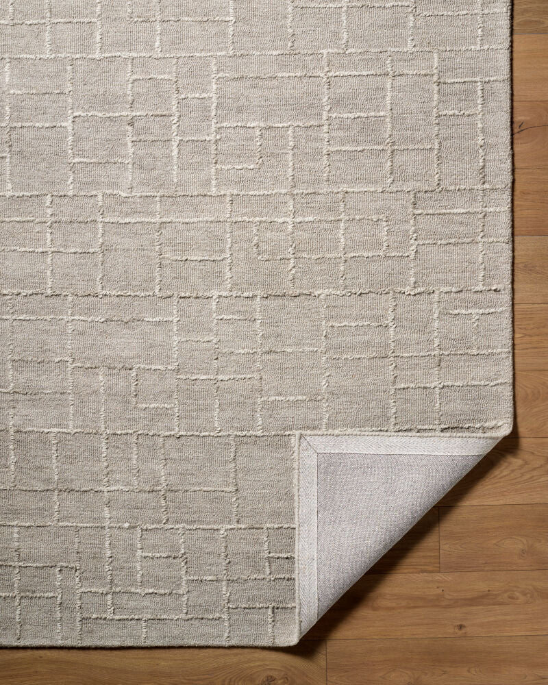 Matterhorn Medium Gray Handmade Rug - fold