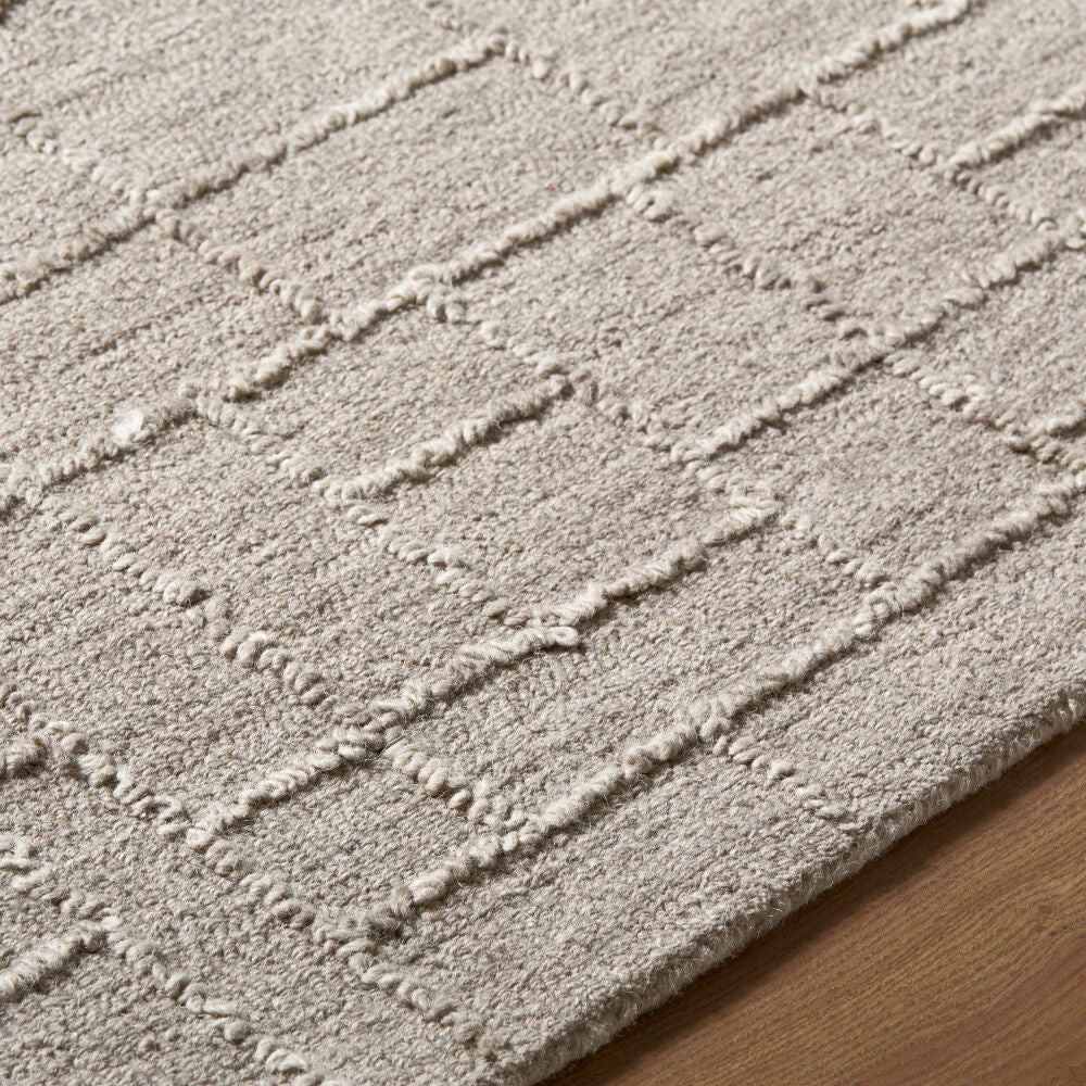 Matterhorn Medium Gray Handmade Rug - texture
