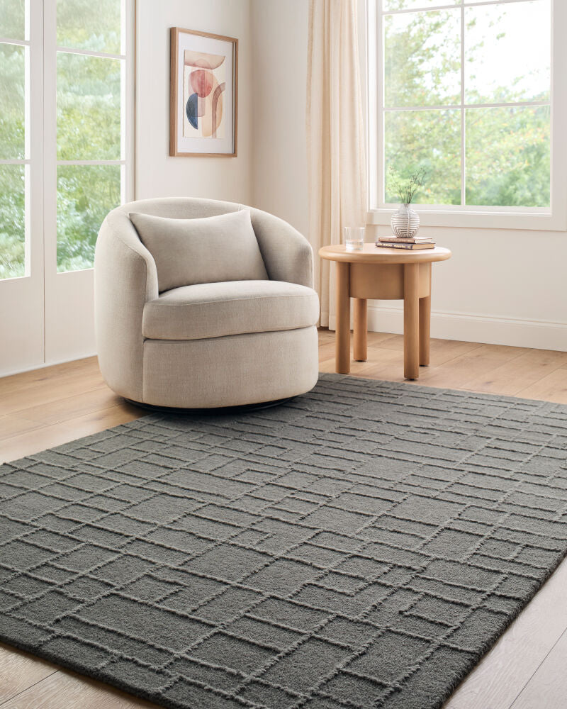 Matterhorn Dark Brown Handmade Rug - roomscene