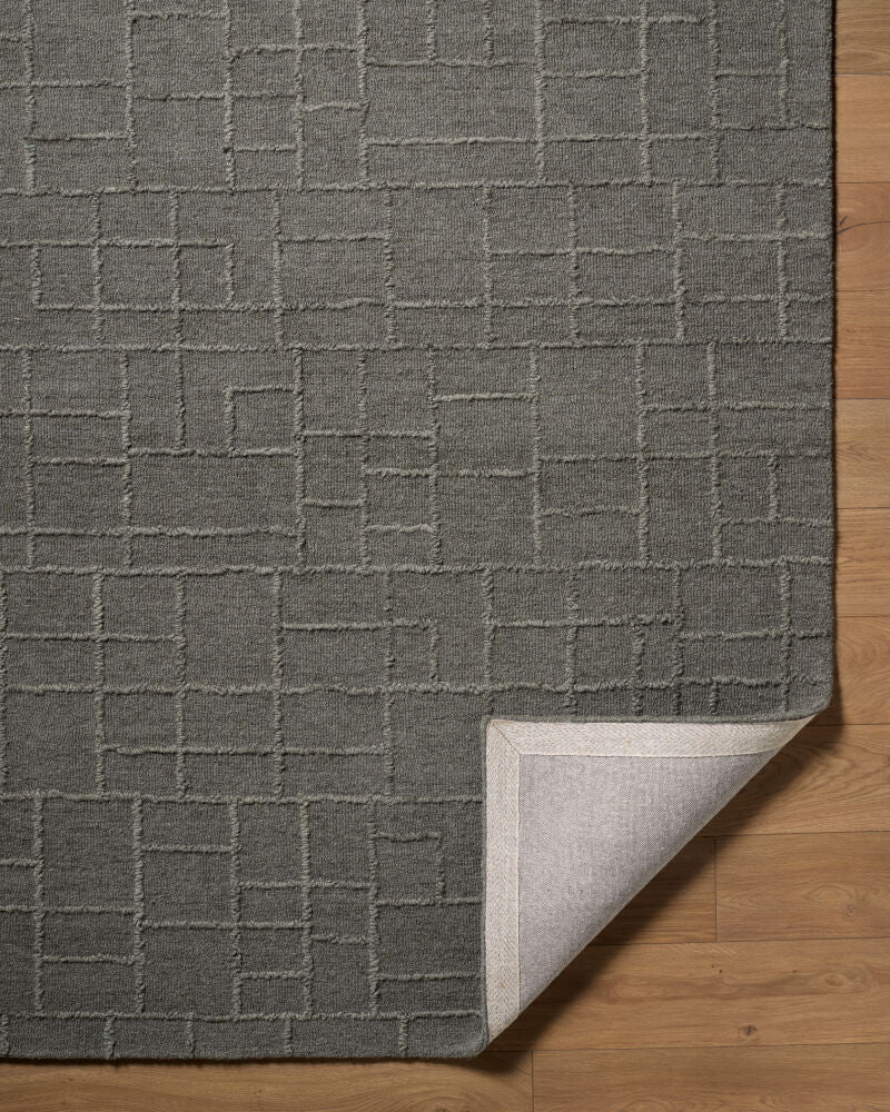 Matterhorn Dark Brown Handmade Rug - fold