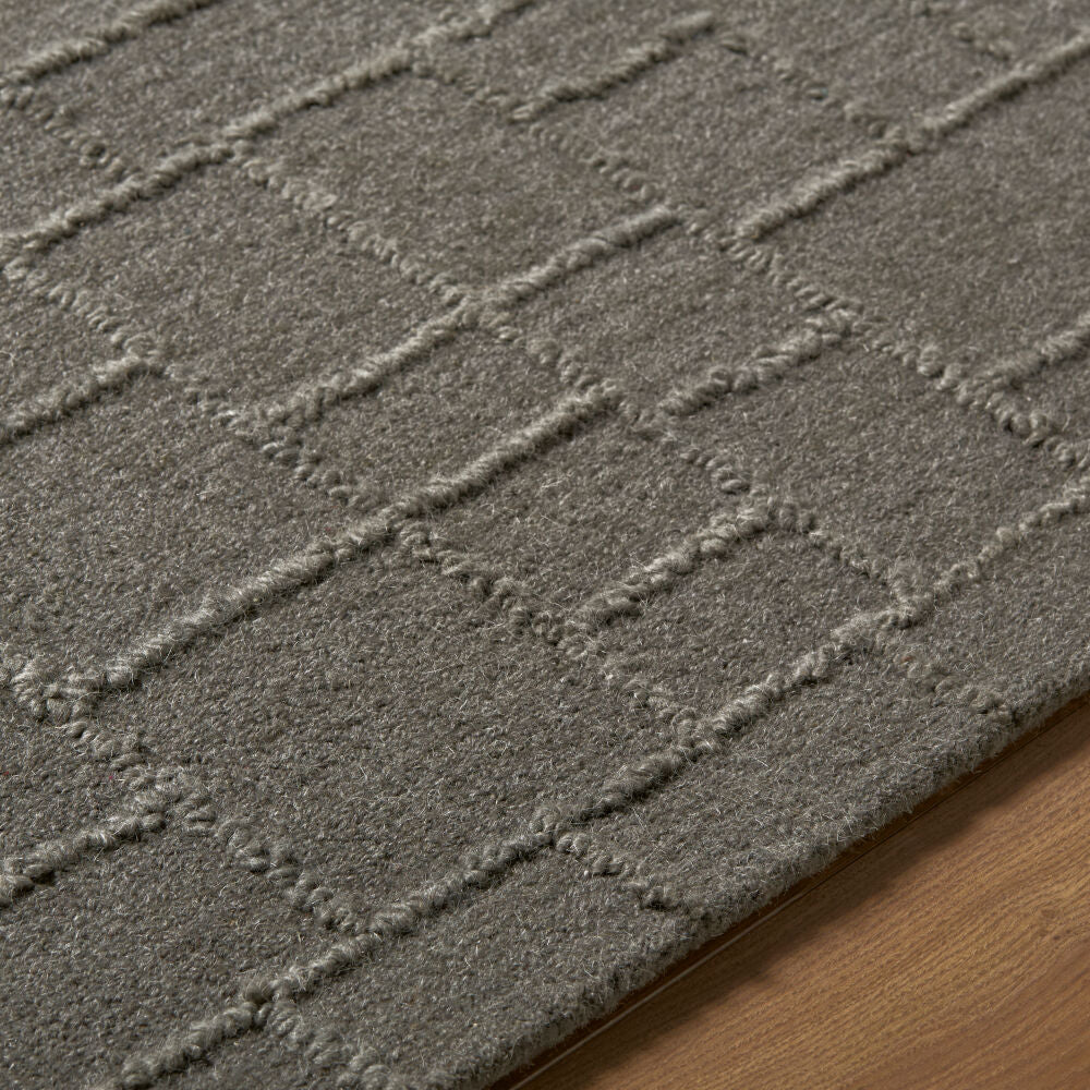 Matterhorn Dark Brown Handmade Rug - texture