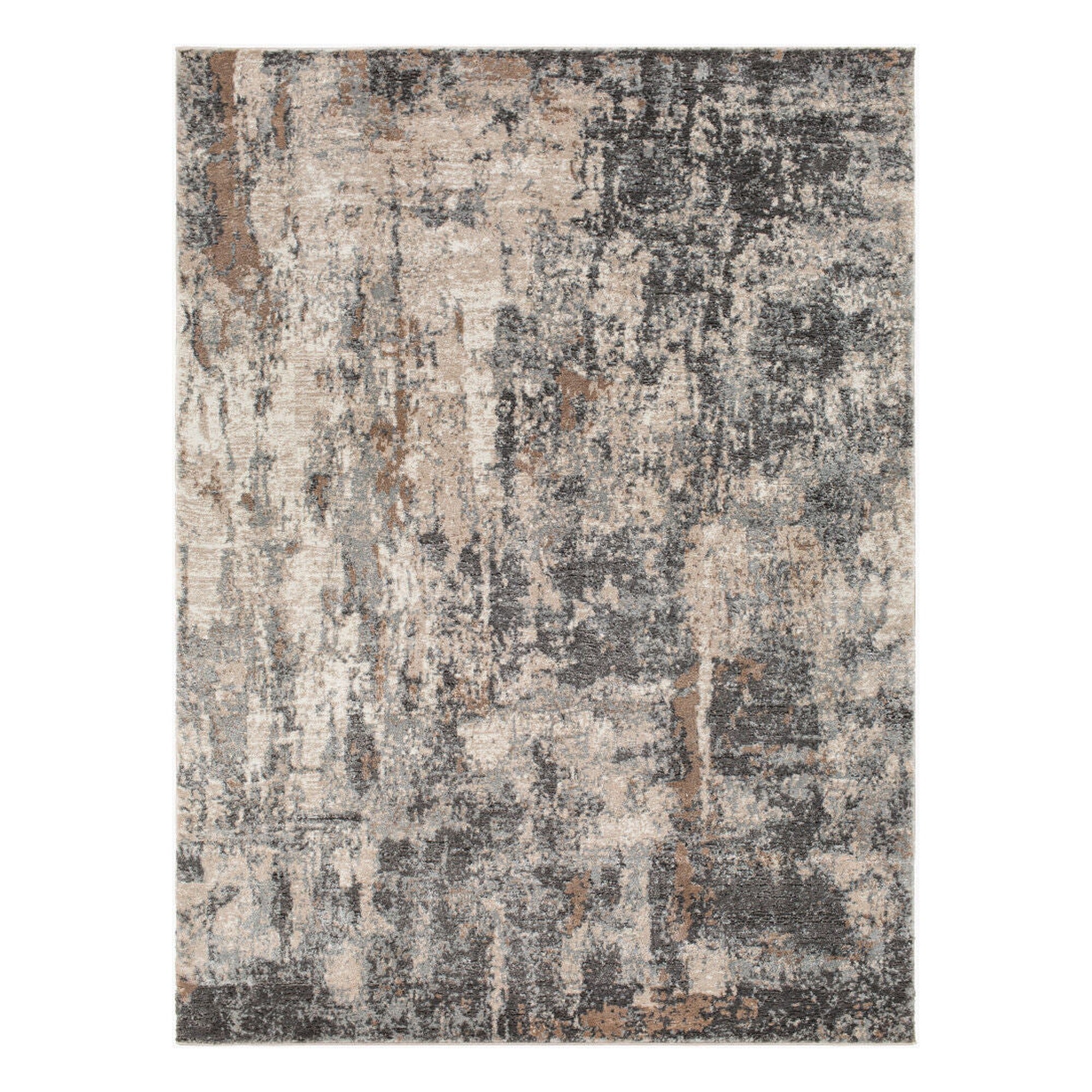 Montana Black/Tan Machine Woven Rug MTN-2303 - 5'3" x 7'