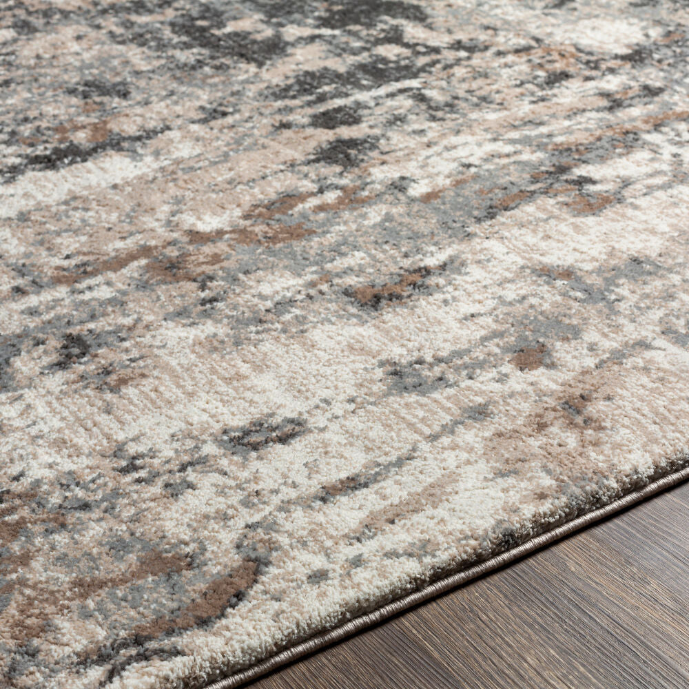 Montana Black/Tan Machine Woven Rug MTN-2303 - texture