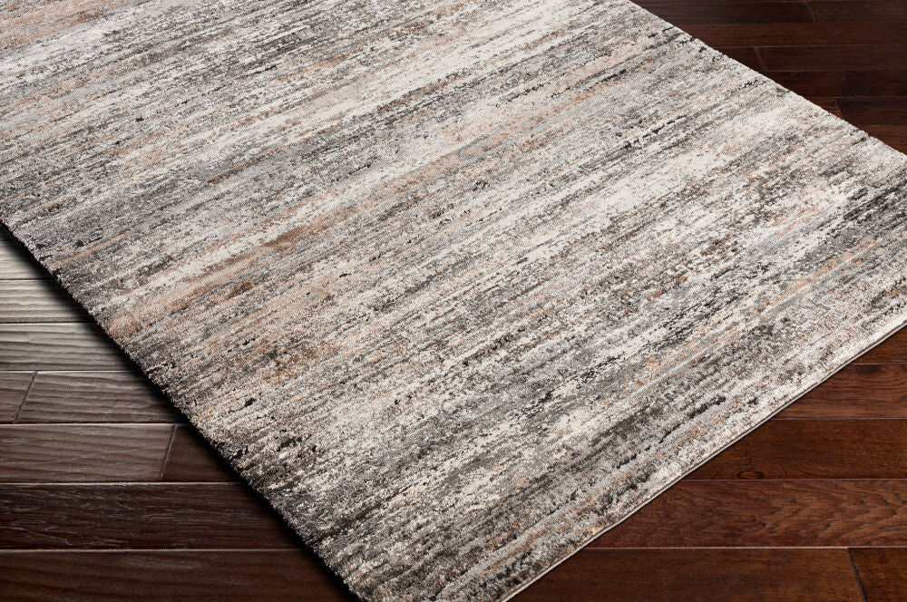 Montana Black/Tan Machine Woven Rug MTN-2304 - corner