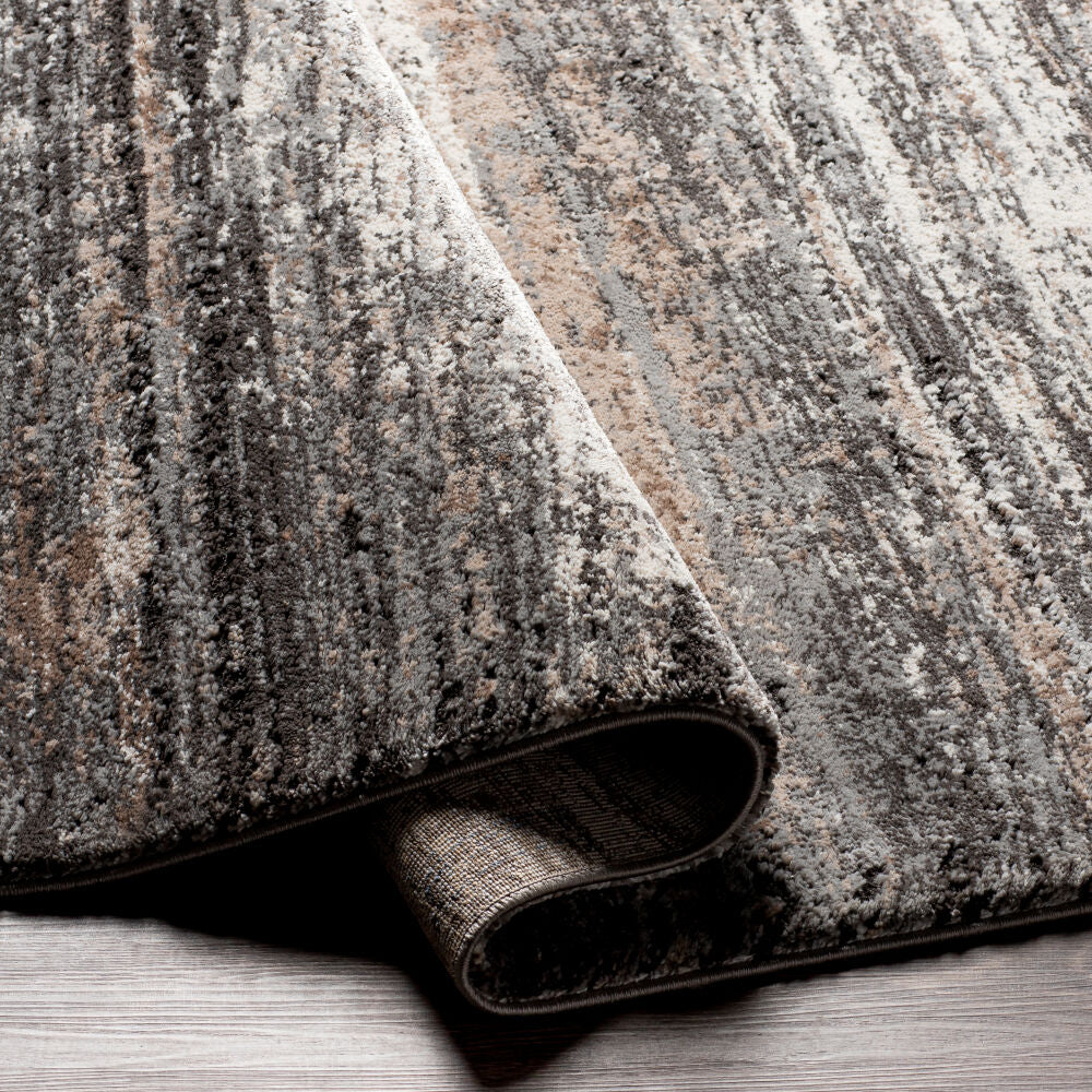 Montana Black/Tan Machine Woven Rug MTN-2304 - fold