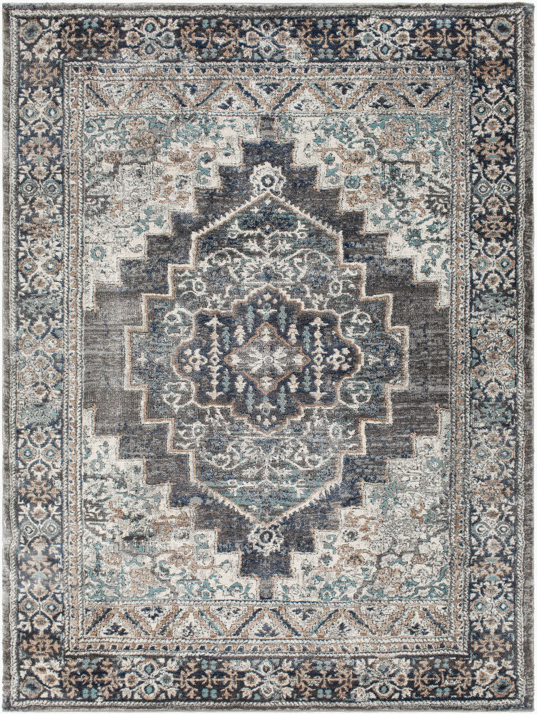 Montana Black/Tan Machine Woven Rug MTN-2307 - 3'11" x 5'7"