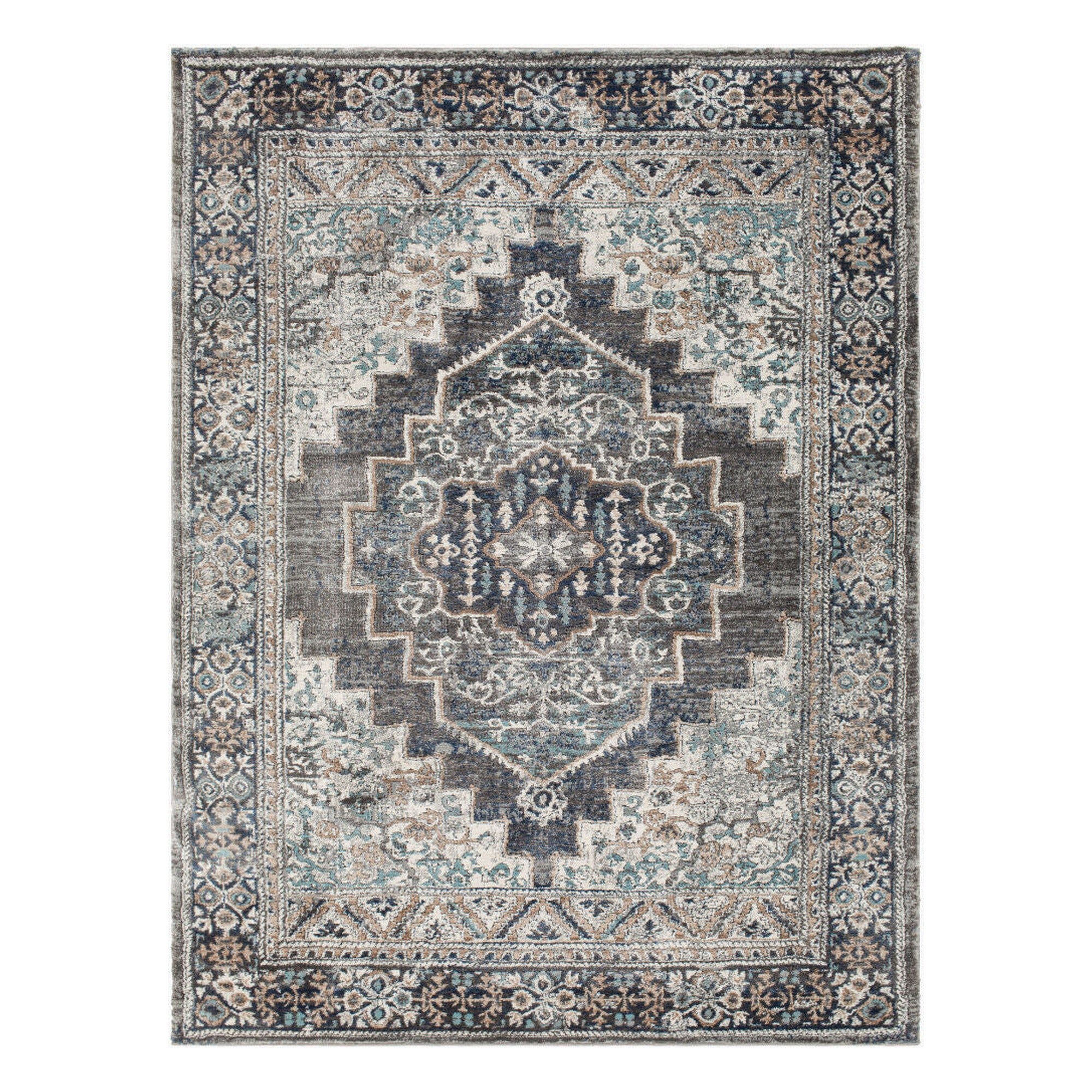 Montana Black/Tan Machine Woven Rug MTN-2307 - 3'11" x 5'7"