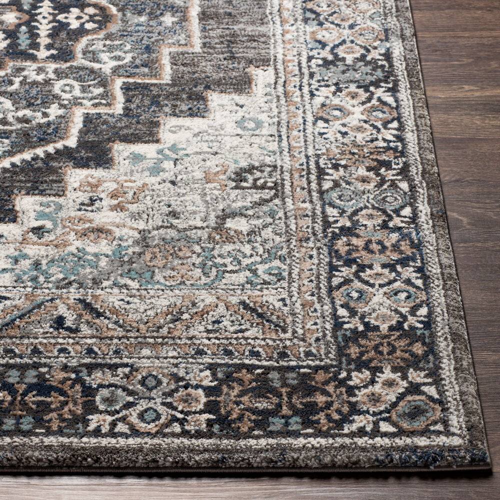 Montana Black/Tan Machine Woven Rug MTN-2307 - front