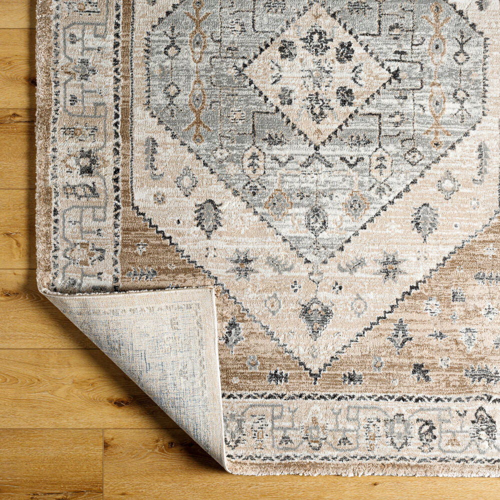 Montana Black/Tan Machine Woven Rug MTN-2311 - fold