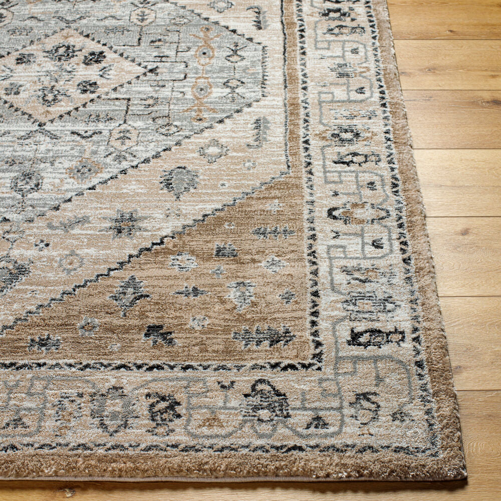 Montana Black/Tan Machine Woven Rug MTN-2311 - front