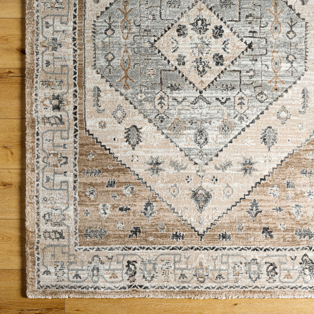 Montana Black/Tan Machine Woven Rug MTN-2311 - overhead