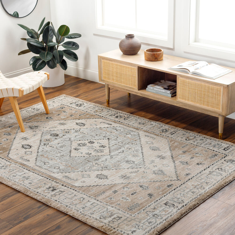 Montana Black/Tan Machine Woven Rug MTN-2311 - roomscene