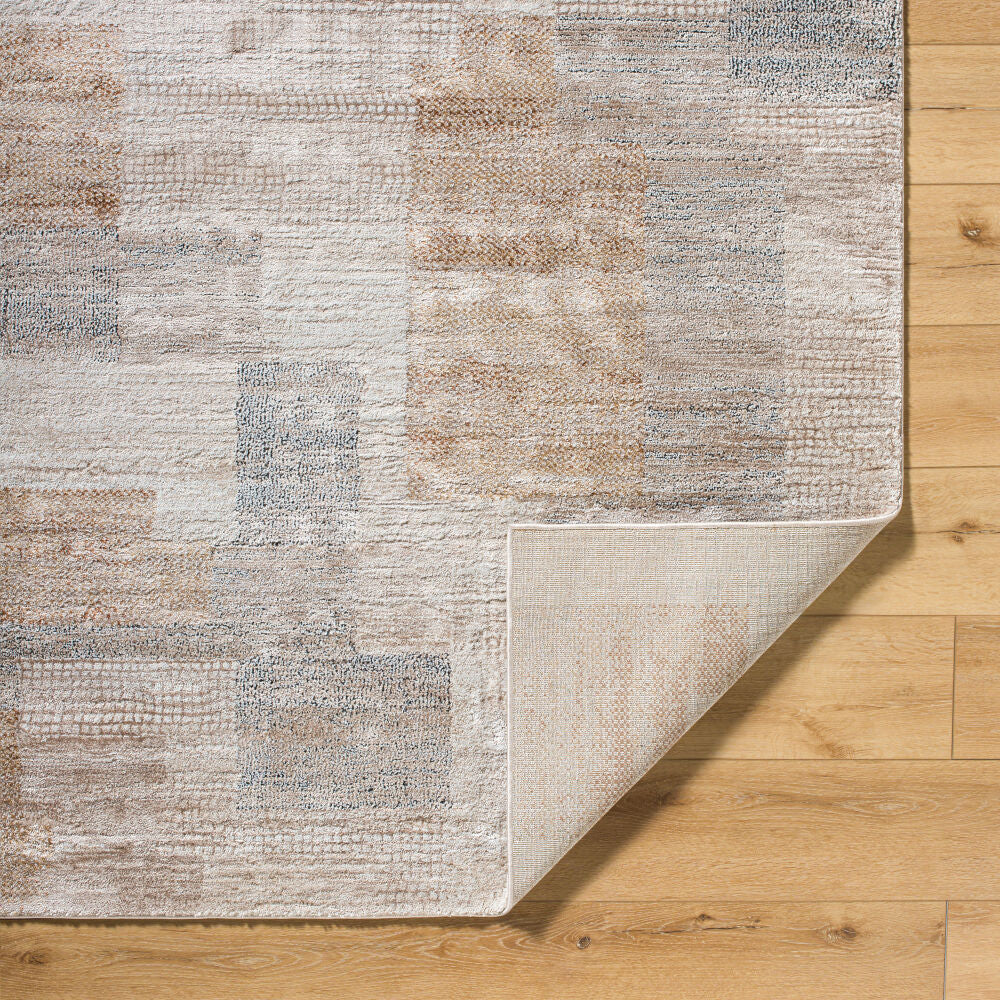 Montana Black/Tan Machine Woven Rug MTN-2313 - fold