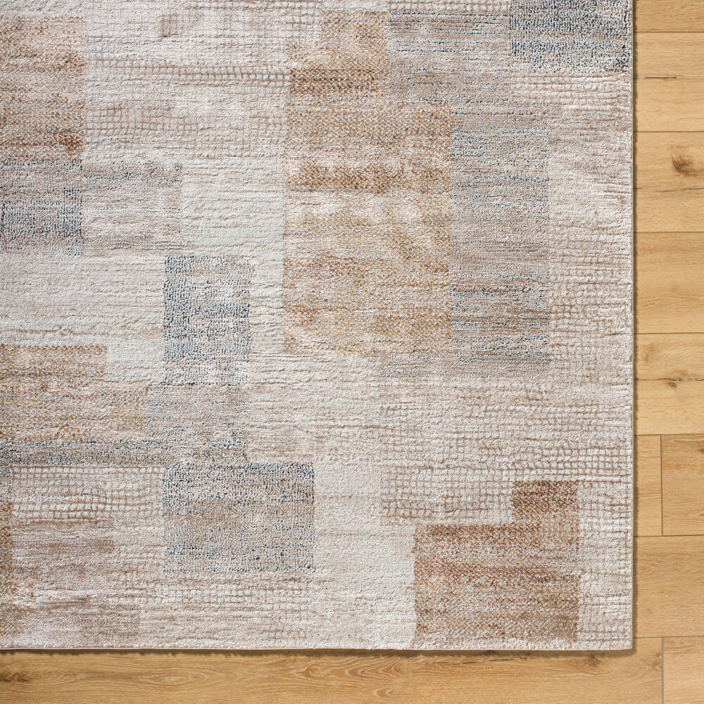 Montana Black/Tan Machine Woven Rug MTN-2313 - overhead