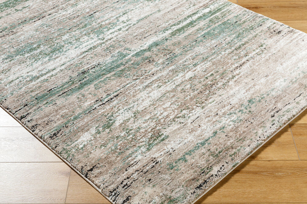 Montana Black/Tan Machine Woven Rug MTN-2314 - corner
