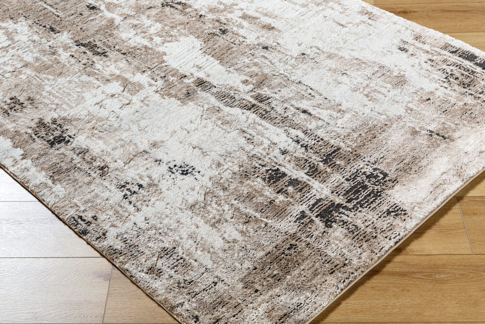 Montana Black/Tan Machine Woven Rug MTN-2315 - corner