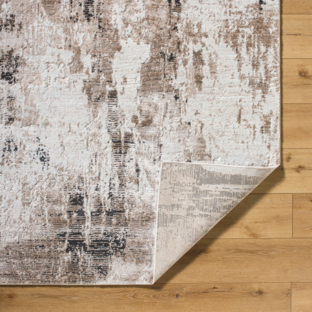 Montana Black/Tan Machine Woven Rug MTN-2315 - fold