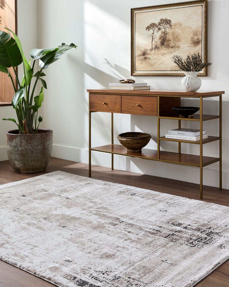 Montana Black/Tan Machine Woven Rug MTN-2315 - roomscene