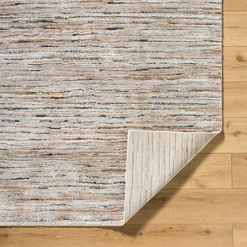 Montana Black/Tan Machine Woven Rug MTN-2316 - fold