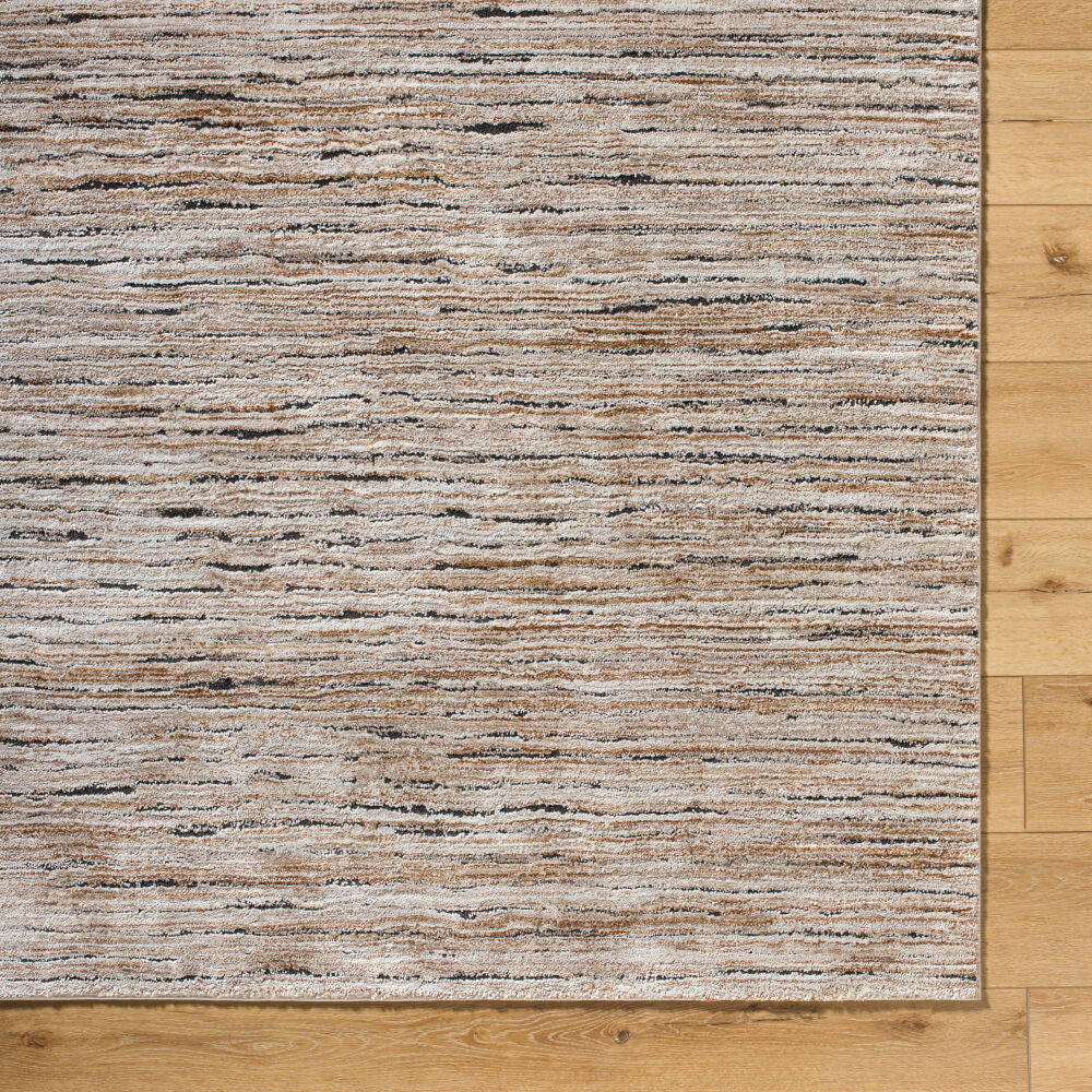 Montana Black/Tan Machine Woven Rug MTN-2316 - overhead