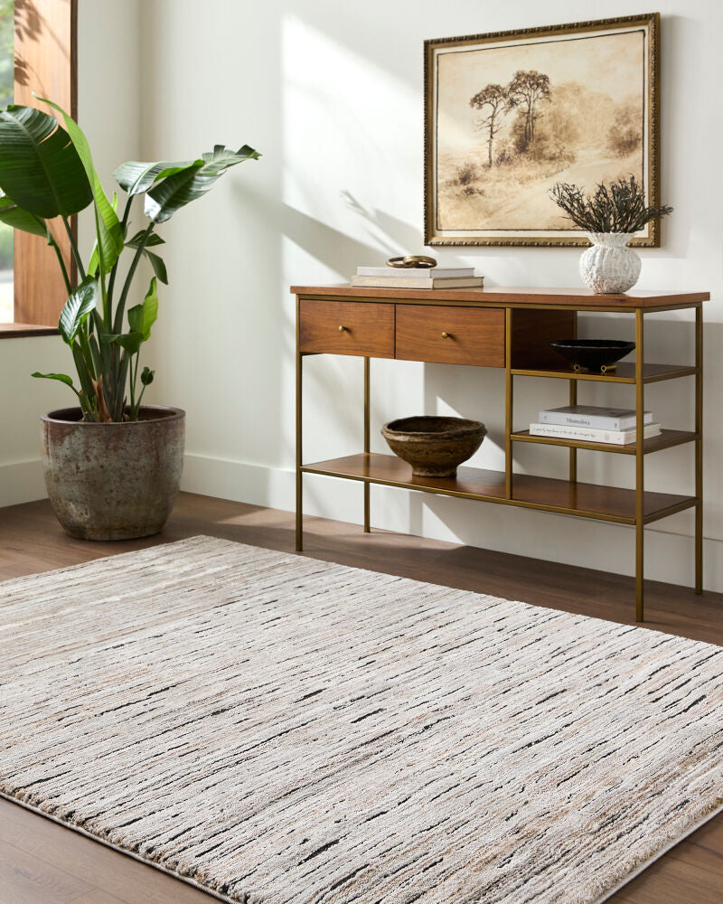 Montana Black/Tan Machine Woven Rug MTN-2316 - roomscene