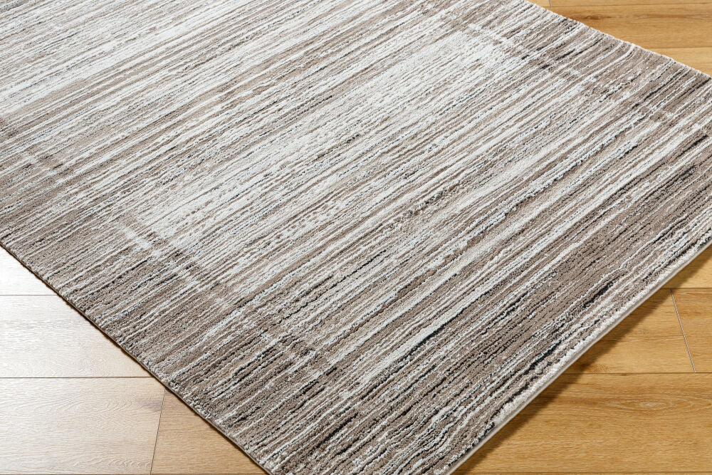 Montana Black/Tan Machine Woven Rug MTN-2317 - corner