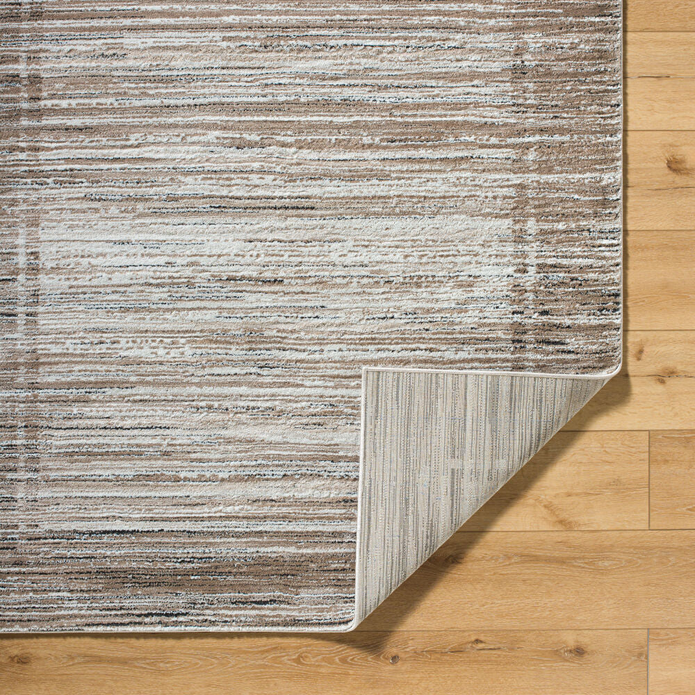 Montana Black/Tan Machine Woven Rug MTN-2317 - fold
