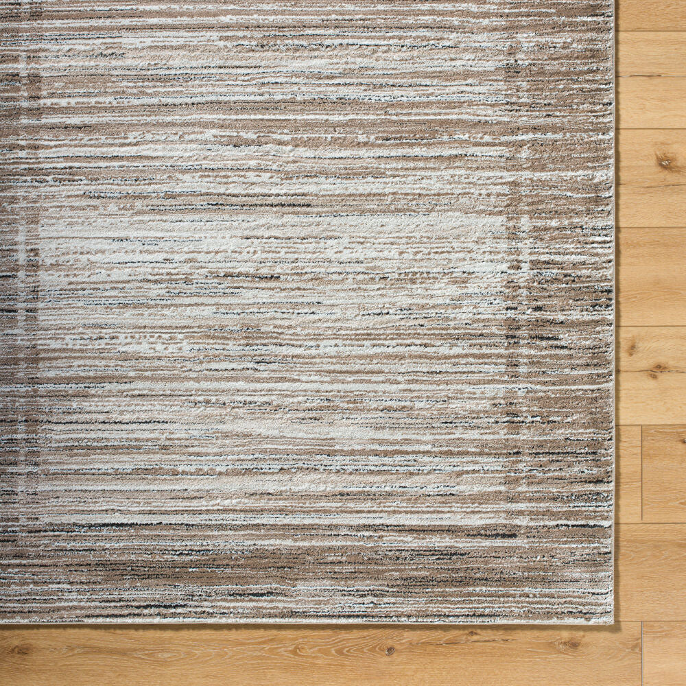 Montana Black/Tan Machine Woven Rug MTN-2317 - overhead