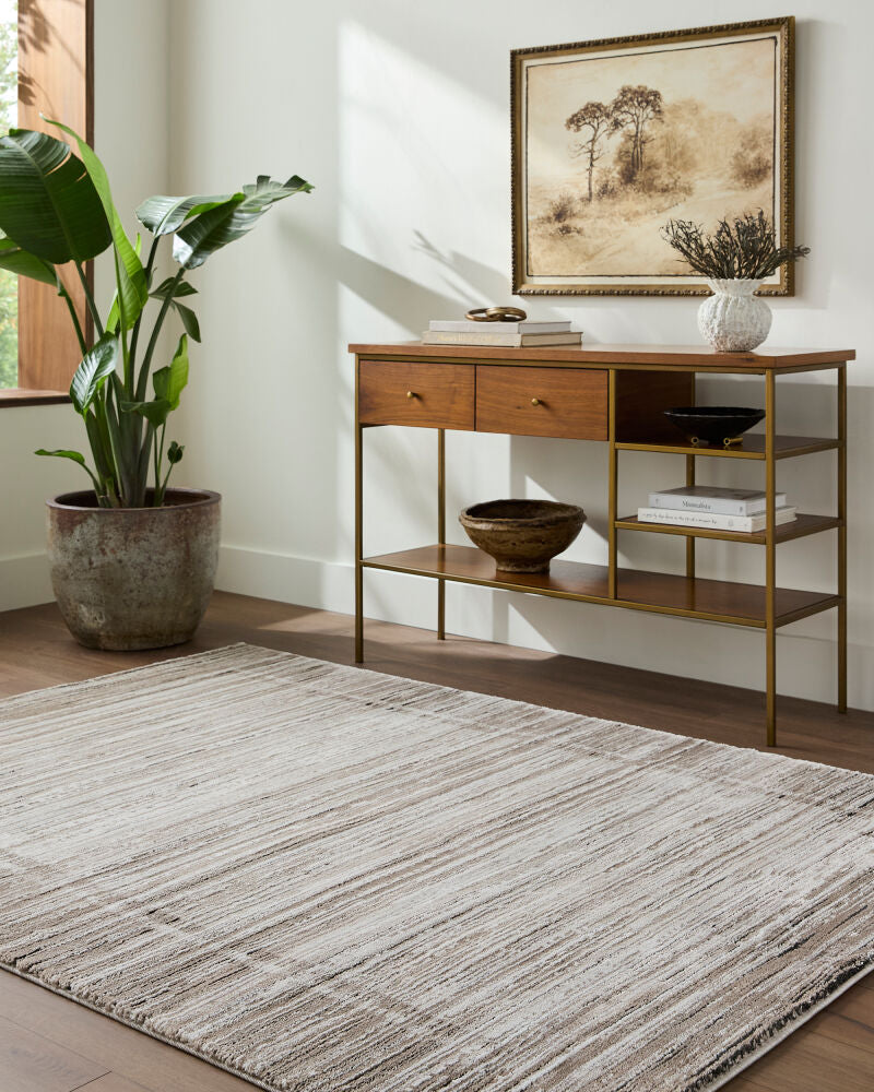Montana Black/Tan Machine Woven Rug MTN-2317 - roomscene