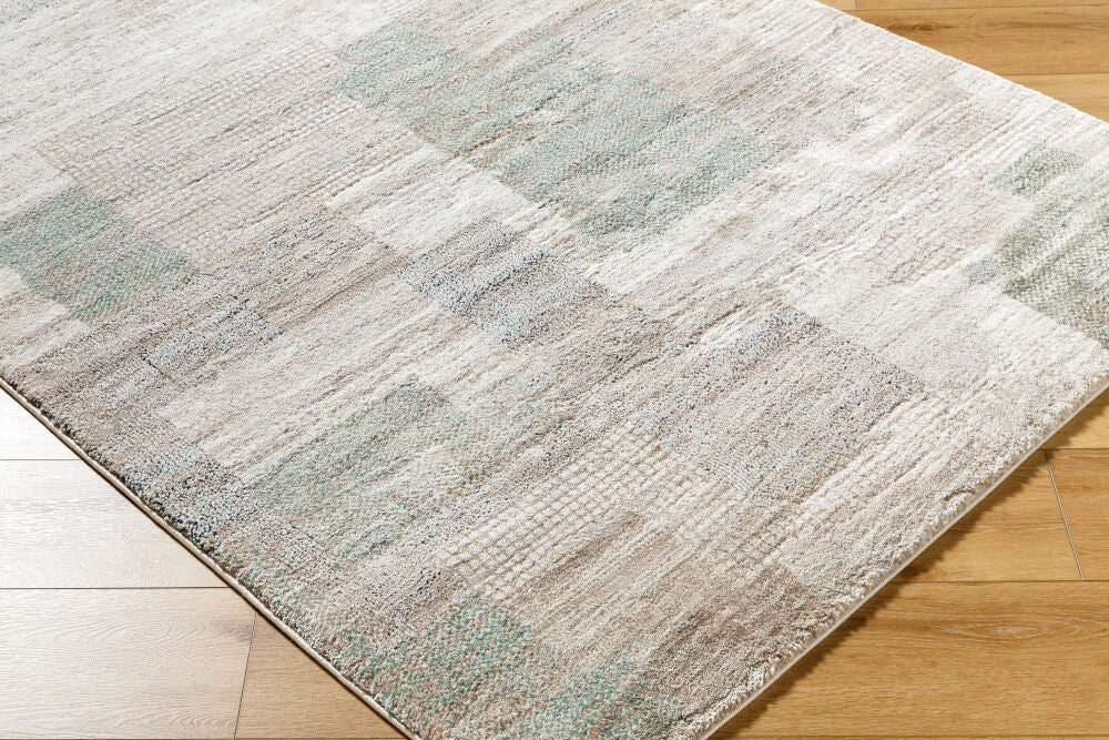 Montana Black/Tan Machine Woven Rug MTN-2318 - corner