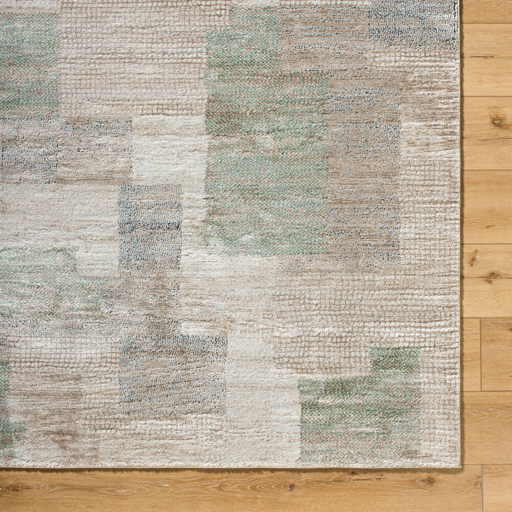 Montana Black/Tan Machine Woven Rug MTN-2318 - overhead
