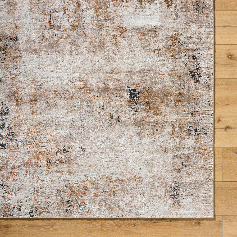 Montana Black/Tan Machine Woven Rug MTN-2319 - overhead