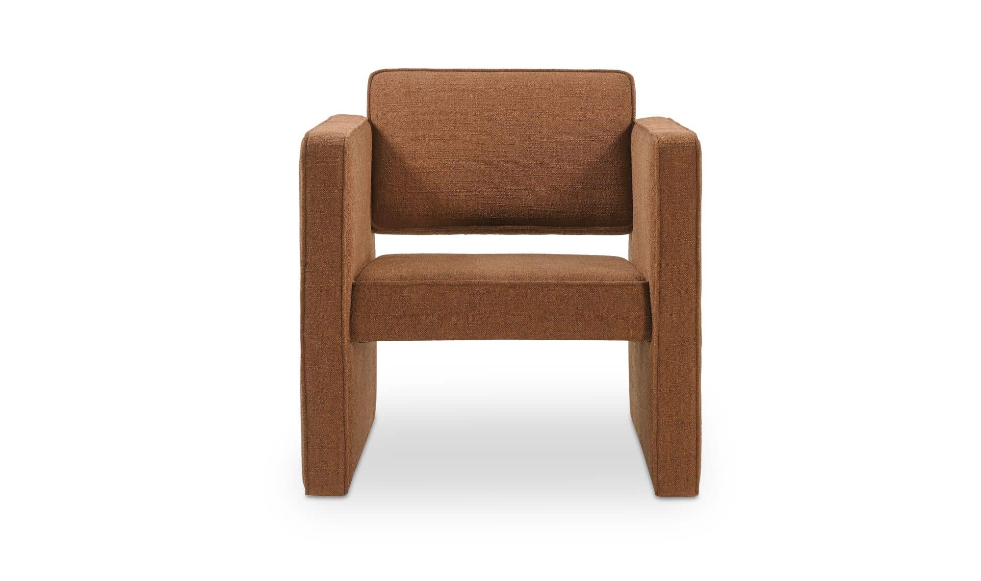 Harris Accent Chair Burgundy by Moe's Home Collection - view 4