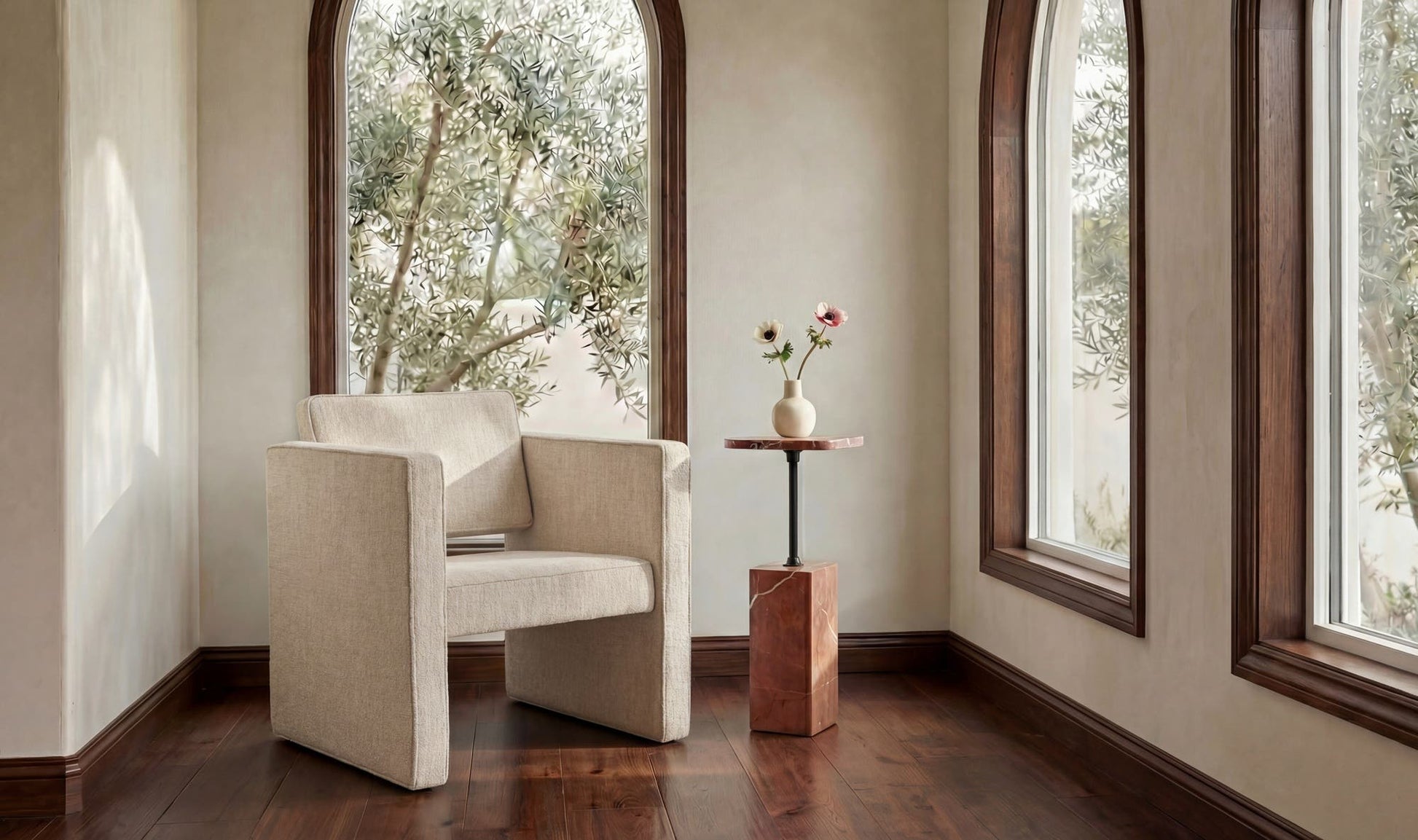 Harris Accent Chair Oat by Moe's Home Collection - view 4