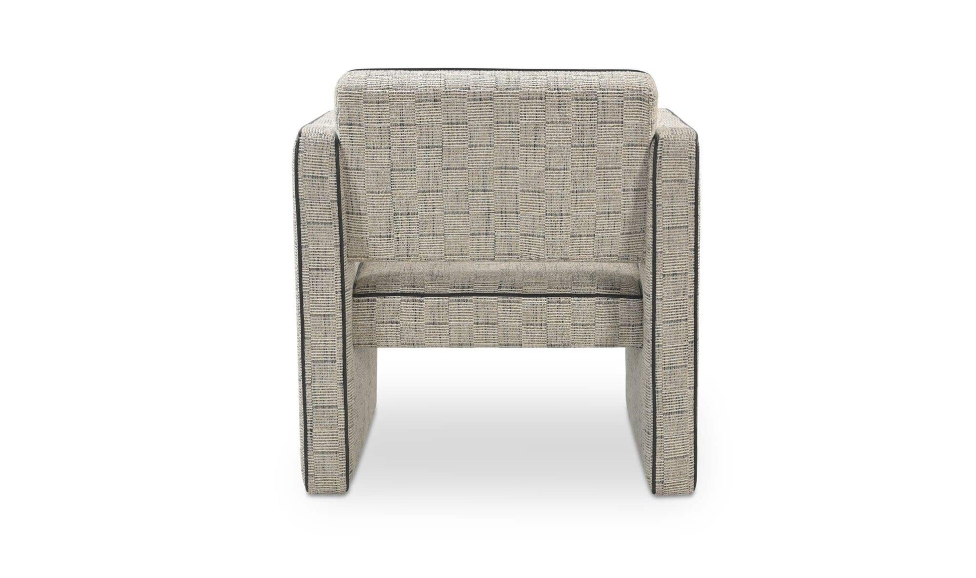 Harris Accent Chair Black And Beige Weave by Moe's Home Collection - view 7